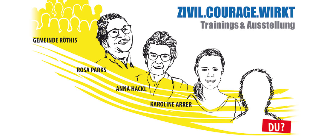Sujet ZIVIL.COURAGE.WIRKT Trainings & Ausstellung